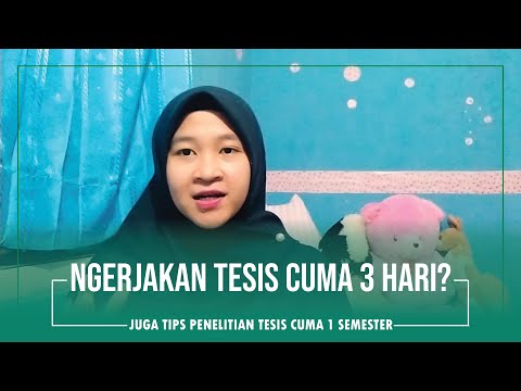 Video: Cara Mempertahankan Tesis Anda Dengan Sempurna