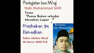 undangan isra Miraj masjid Nurul Yaqin bersama ustadz Najamuddin
