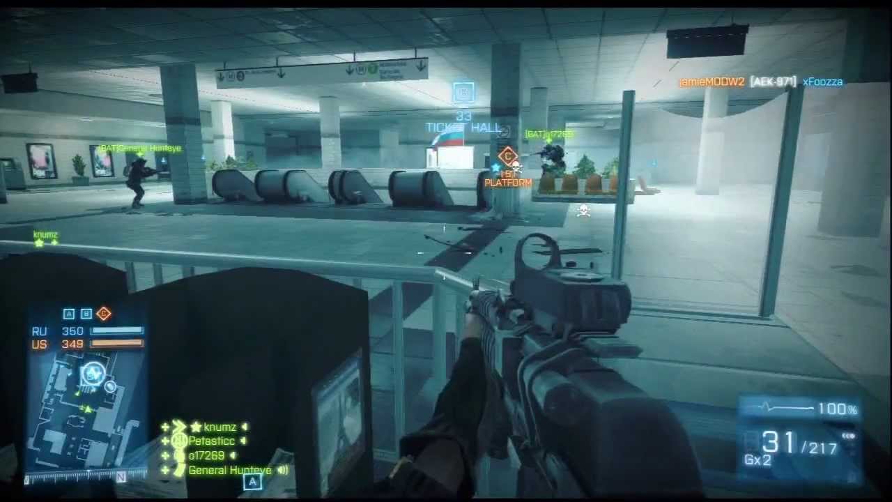Battlefield 3 B.A.T - BAT vs AWB - Metro Russian side
