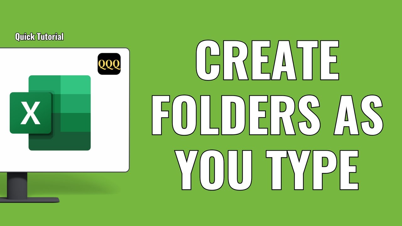 How to Create Folders From Excel As You Type - YouTube