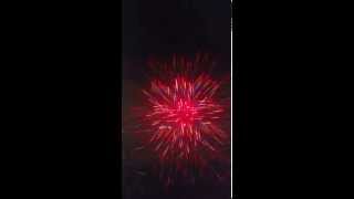 Evanston fireworks through diffraction grid glasses