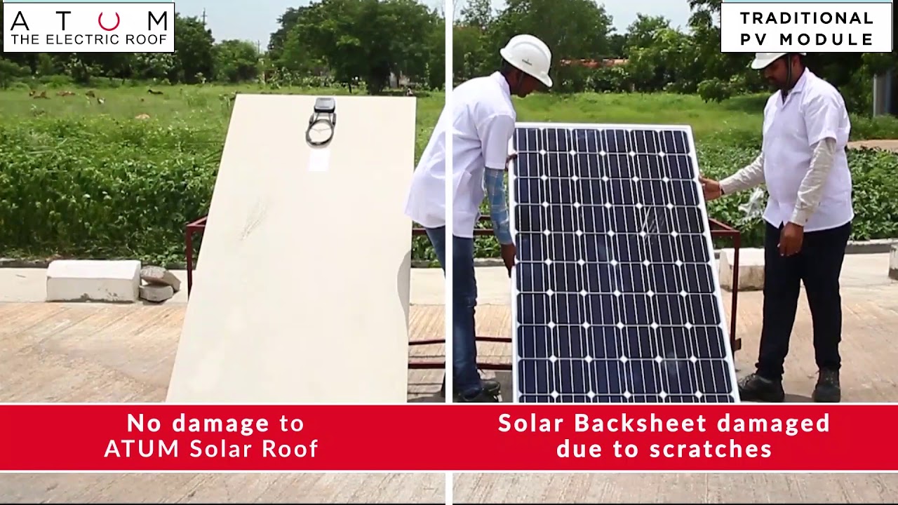 Scratch Test | ATUM Solar | Electric Roof - YouTube