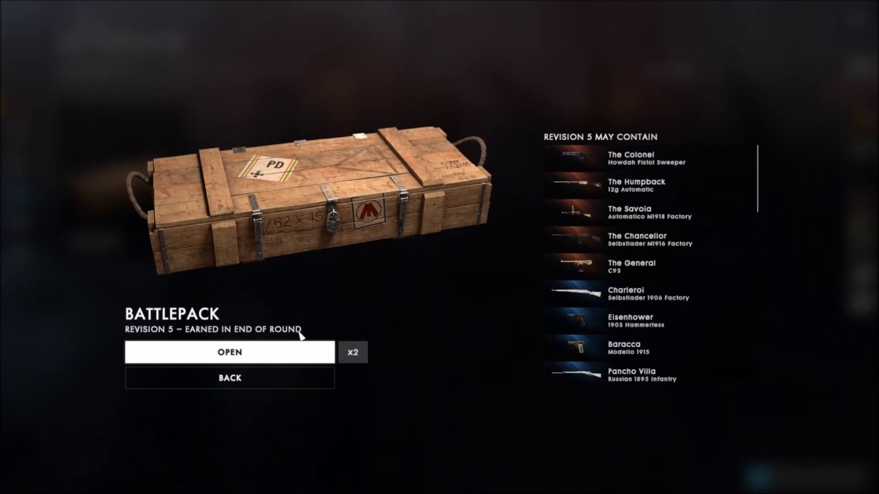 Opening Battlefield 1 battlepacks