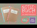Notizbuch binden / Notizbuch selber machen / DIY Papier / einfach / schnell / Geschenk / Anleitung