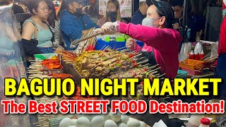 BAGUIO CITY NIGHT MARKET - CHRISTMAS 2023 | Street Food Tour in Baguio, Philippines