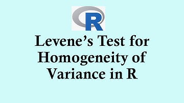 Statistics using R programming - Levene’s Test for Homogeneity of Variance using R