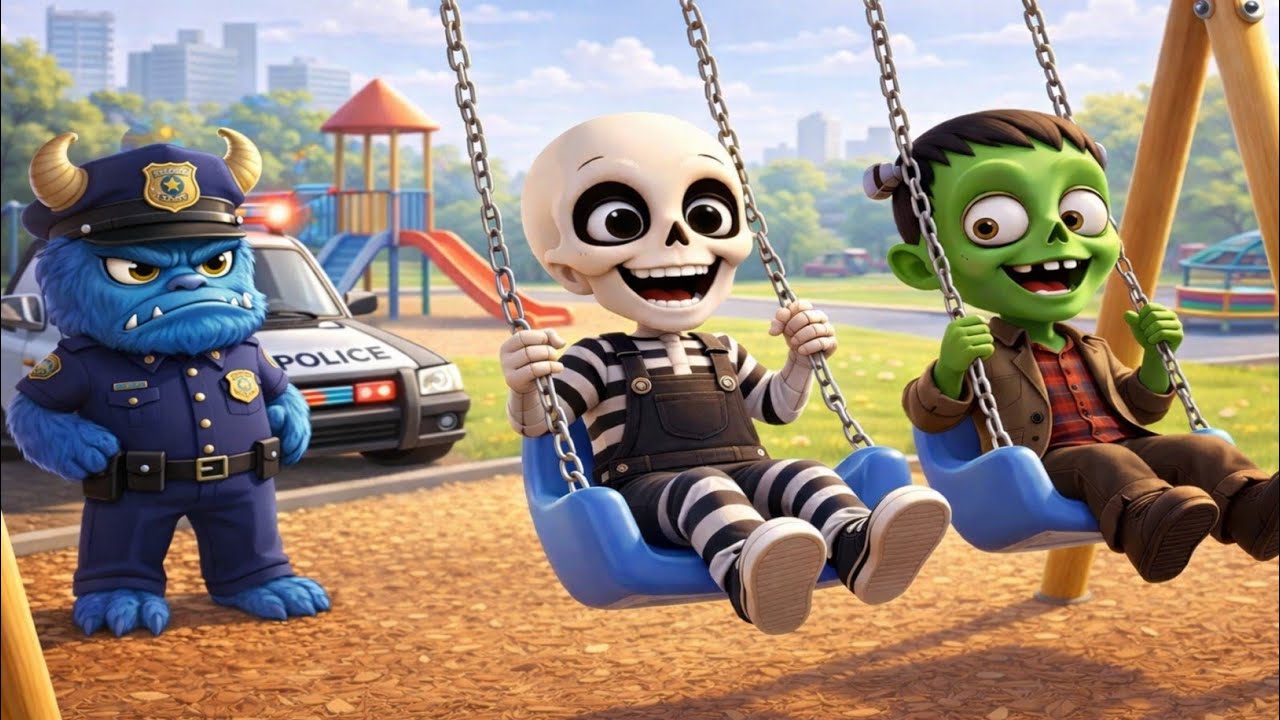 Monster Police 🚓👾 | Monsters Invade the Playground | Fun Kids Song | Toonzy Wheels kids 