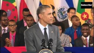 Barack Obama in Jamaica (Patois) 'Greetings massive! Wha gwaan Jamaica?'