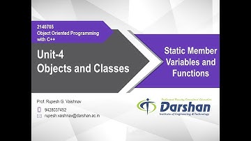 4.07 Static Member Variables and Functions in C++