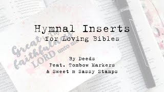 Hymnal Inserts Process Video ft. Tombow & Sweet n Sassy Stamps
