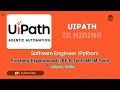 UiPath is Hiring Software Engineer (Python) | Freshers &amp; Experienced | Jaipur | BE/BTech Apply
