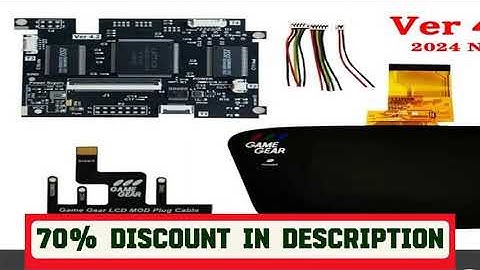 A must-have product! 2024 IPS V4.2 Pre-laminated OGS Screen MOD Kits For SEGA Game Gear Highlight