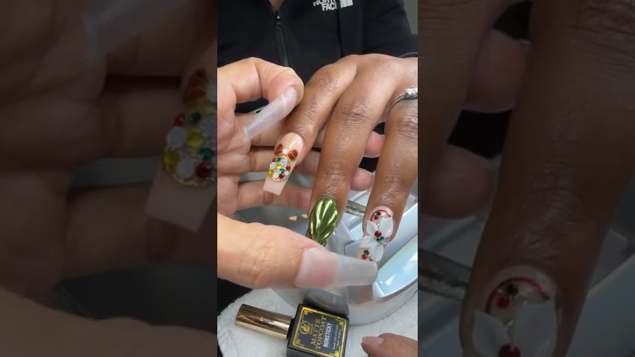 3D Christmas nails 🎄💅 cùng Jess nha anh chị