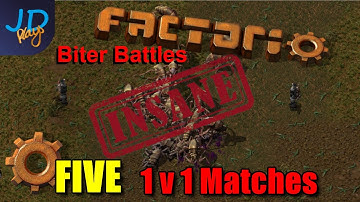 Factorio PvP Biter Battles | Shoutcast | FIVE 1v1 Matches