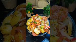 Bihar ki femous Aloo Kachalu Recipe srteetfood recipeshortvideo Aloo Chat Chatpate aloo chat