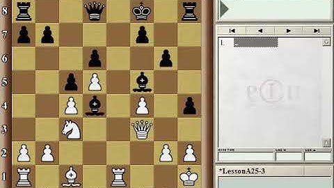 Chess: 025 Create weaknesses in your opponent