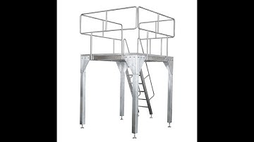 how to install the work platform of the vertical packing machine