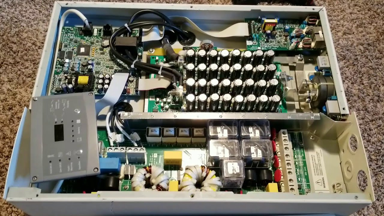 XANTREX XW HYBRID INVERTER/CHARGER | Internal Components - YouTube