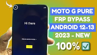 [New 2023] Moto G Pure FRP Bypass Android 12 & 13 - Without Computer/ Without Talkback