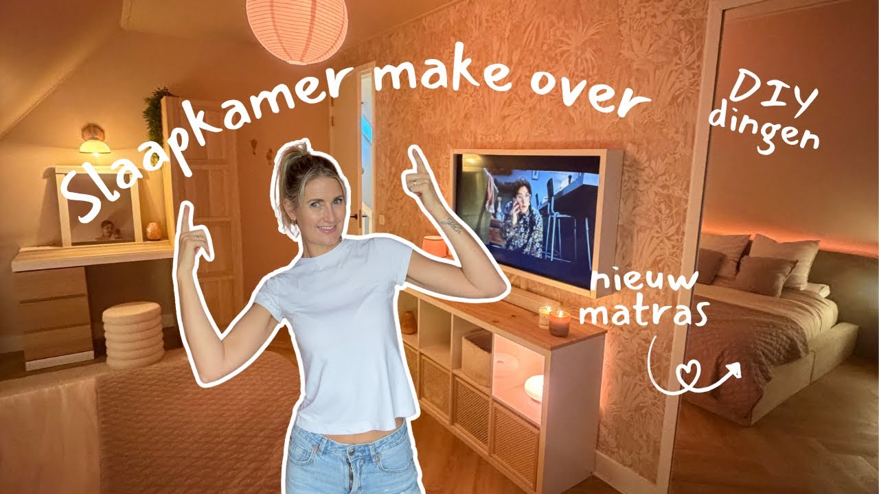 SLAAP KAMER MAKE-OVER (een soort van zelf een bed maken) | Diesna Loomans