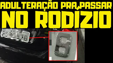 Qual o valor da multa por placa adulterada?