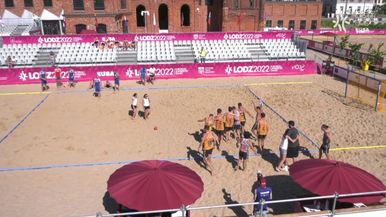 Beach Handball Men finals (3rd place) on #EUG2022 - 2022-07-25