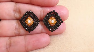 Beaded Stud Earring Tutorial