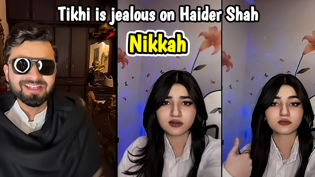 Tikhi is jealous on Haider Shah Nikkah | Live with Haider & Kainat 