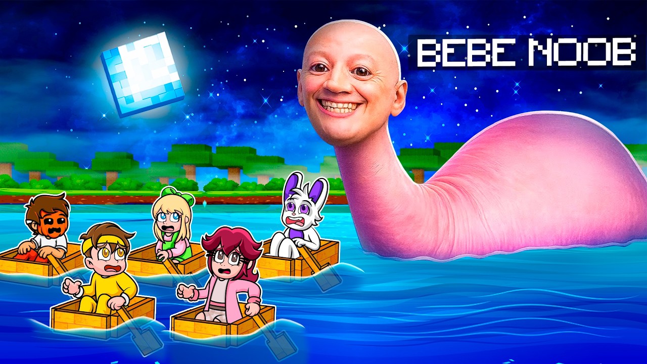 Me Convertí en MONSTRUO de TALASOFOBIA para Trollear a Mis Amigos en Minecraft 😱 BEBÉ NOOB