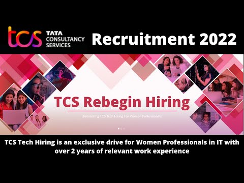 TCS Recruitment 2022 | Massive Hiring of Women Professionals with Minimum 2 years of Experience