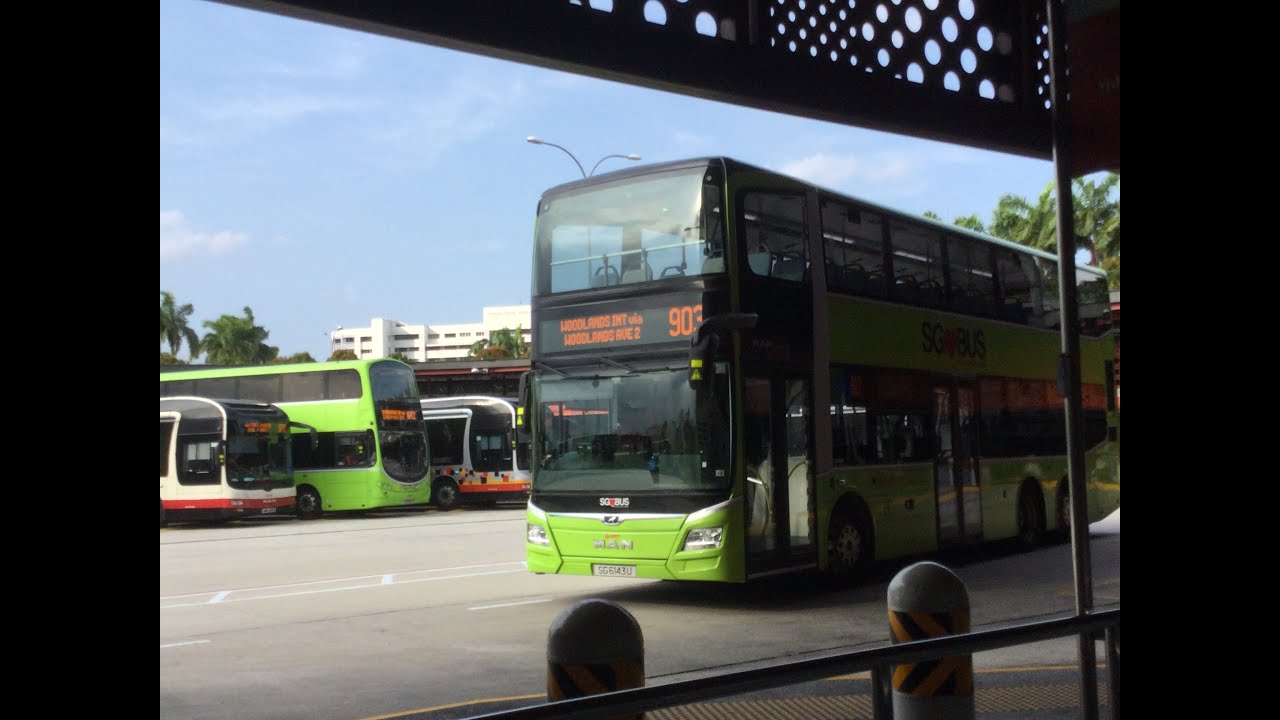 SMRT Bus Service 903 [SG6143U]: W'lands Temp Int → W'lands Train ...