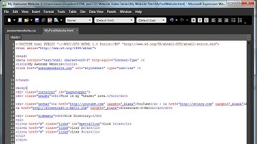HTML and CSS Website Part 7: Colors and Fonts