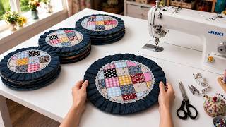 🧵Great Ideas for Using Old Jeans and Scraps - Super Easy & No Pattern Needed!