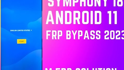 SYMPHONY I80 FRP BYPASS ANDROID 11 2023