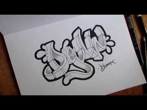 Graffiti Nama Deylin YouTube