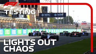 Chaos During The Practice Start! | F1 Pre-Season Testing