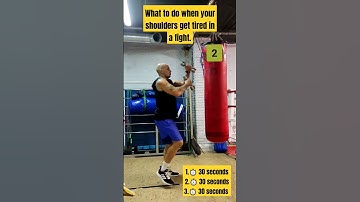What to do when your shoulders get tired in a fight. Power punch training. Boxing training.