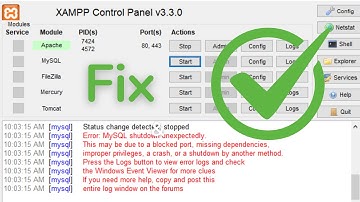 XAMPP Error Solved: MySQL Shutdown Unexpectedly (Quick Fix)