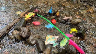 Mainan anak Memancing ikan Di sungai #ikan #mainanikan #mainananak