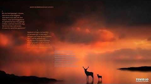 psalm 42 vers 1, 3* en 5* (Datheen *Bovenstem)