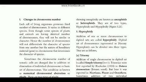 12 std Bio Botany ln-3 Chromosomal basis of inheritance (change in  chromosome number)