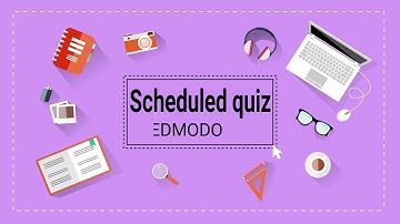 Creating quiz (scheduled or quick) in Edmodo.com