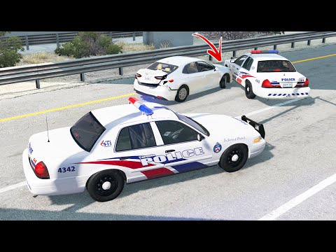 Highway Police Chases #8 - BeamNG drive