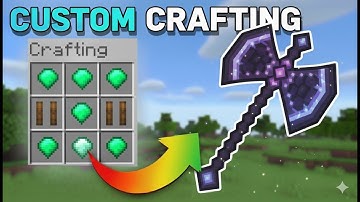 How to Create CUSTOM CRAFTING & ITEMS in Minecraft (CustomCrafting Plugin)