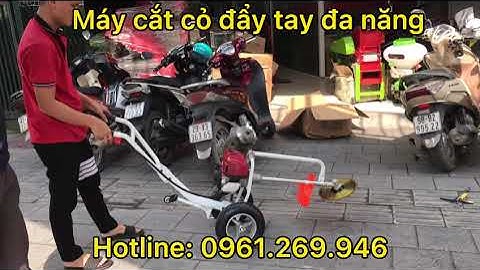 Máy cắt cỏ đẩy tay đa năng: cắt cỏ, xới đất, sạc cỏ | Thế Giới Máy 0961.269.946