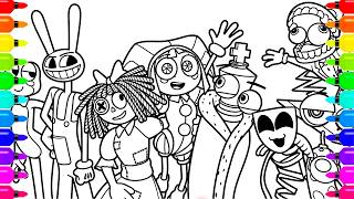 Information The Amazing Digital Circus Coloring Pages | Satisfying Character Coloring Update
