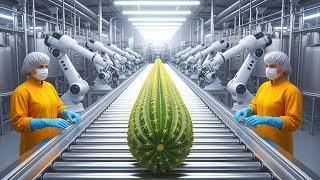Giant Cactus Processing Machine | Factory Automation Process Inside 