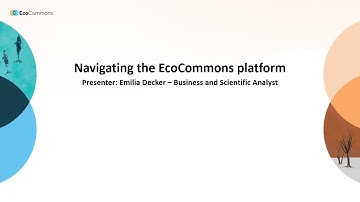 EcoCommons Navigation