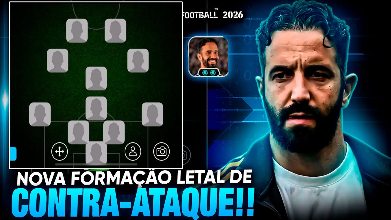 INSANO🔥 COMO MONTAR A NOVA FORMAÇÃO 4-2-2-2 META QUE TODO MUNDO TA USANDO NO EFOOTBALL 2026!