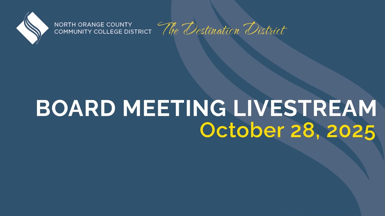10/28/2025 NOCCCD Board Meeting
